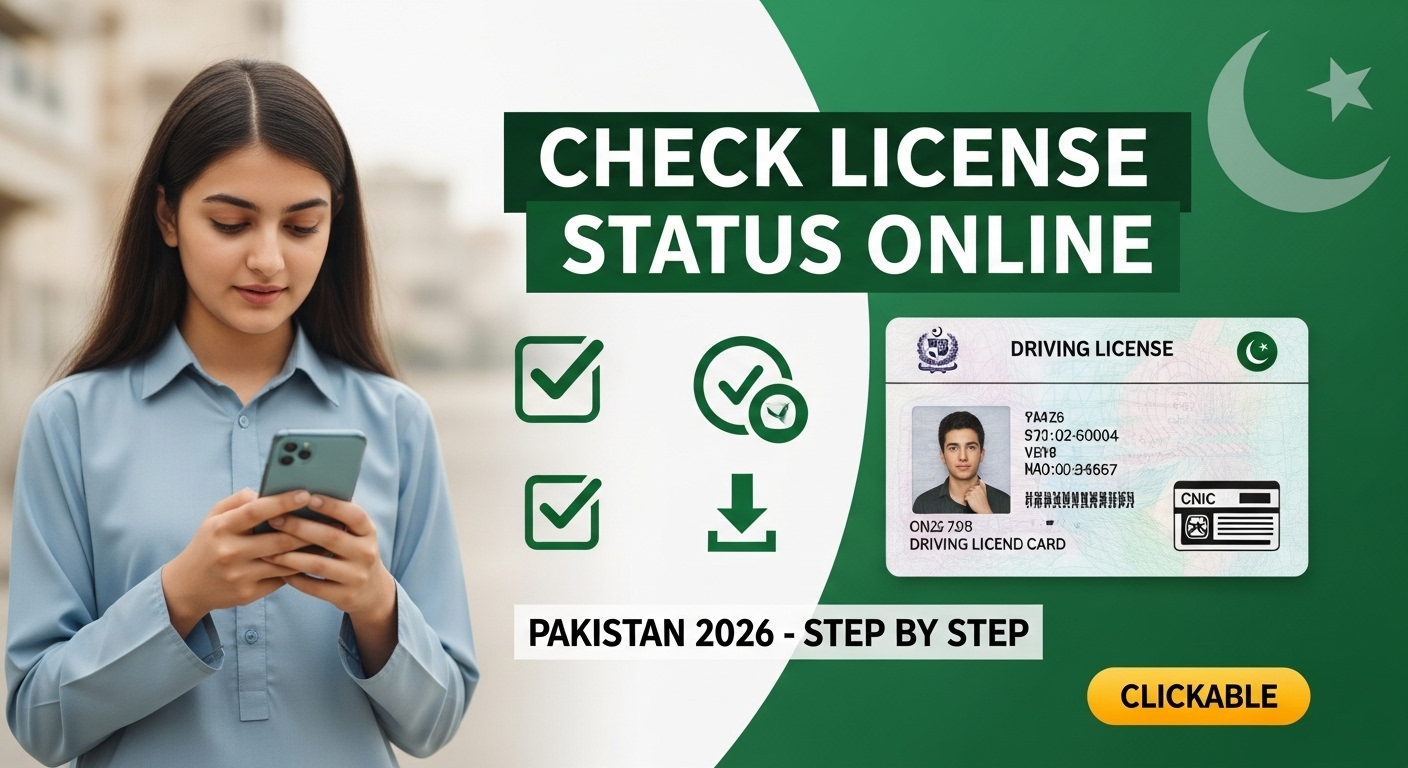 How to Check Driving License Status Online in Pakistan 2026