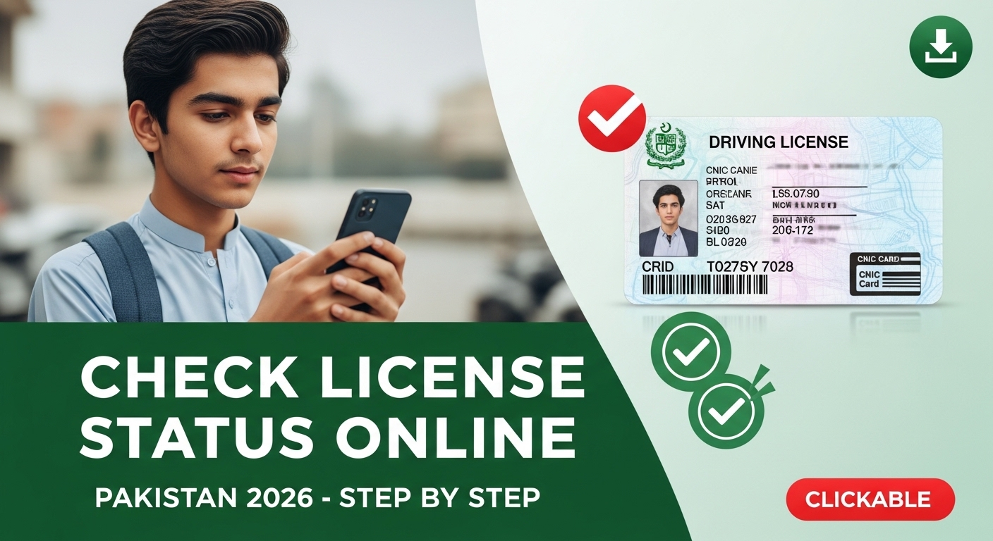 How to Check Driving License Status Online in Pakistan 2026